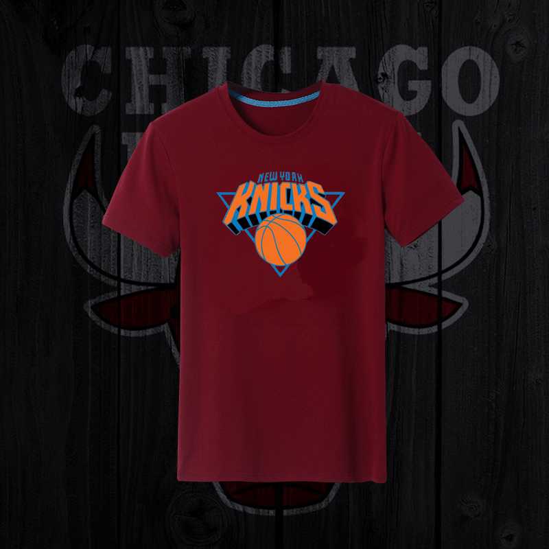Men's Knicks Fresh Logo Brown Short Sleeve T-Shirt FengYun,We sell and wholesale Men's Knicks Fresh Logo Brown Short Sleeve T-Shirt FengYun on line form chian!